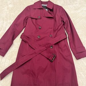 NWT Banana Republic Classic Burgundy Trench Coat